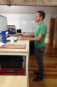 Tom Standing At Desk